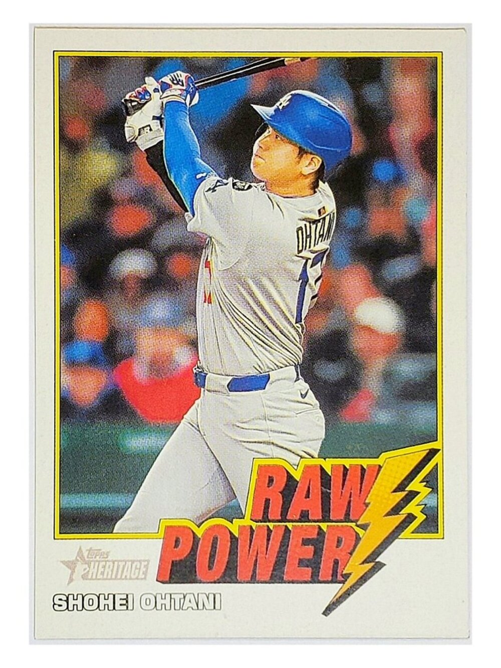 SHOHEI OHTANI "RAW POWER" 2026 TOPPS HERITAGE #RP-SO, ANGELS, DODGERS